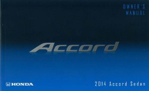 2014 Honda Accord Sedan Owner's Manual