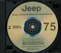 1975 JEEP Body, Chassis & Electrical Service Manual sample image