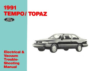 1991 Ford Tempo, Topaz Wiring Diagrams Manual