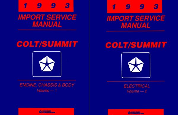1993 Dodge Colt Factory Shop Service Manual