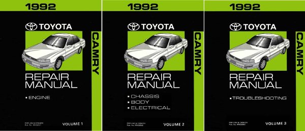1992 Toyota Camry Shop Service Repair Manual
