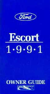 1991 Ford Escort Owner's Manual