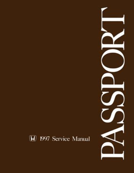1997 Honda Passport Factory Shop Service Manual