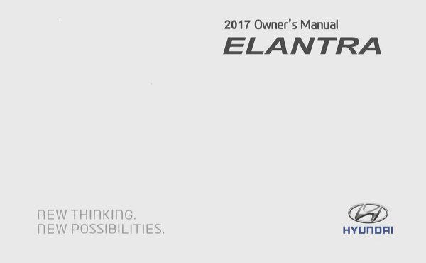 2017 Hyundai Elantra Owner's Manual