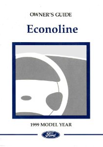 1999 Ford Econoline Owner's Manual