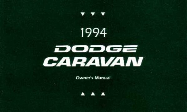 1994 Dodge Caravan Owner's Manual
