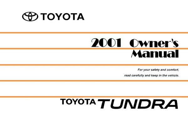 2001 Toyota TUNDRA Owner's Manual