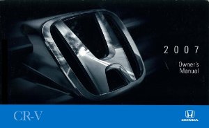 2007 Honda CR-V Owner's Manual