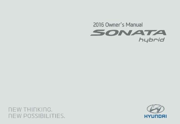 2016 Hyundai Sonata HEV Owner's Manual