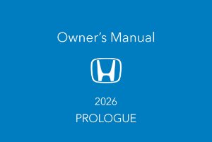 2026 Honda Prologue Owners Manual User Guide