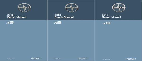 2010 Toyota Scion xB Factory Shop Service Manual