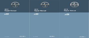 2010 Toyota Scion xB Factory Shop Service Manual