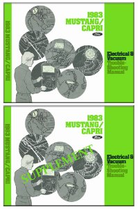 1983 Ford Mustang, Capri Wiring Diagrams Manual