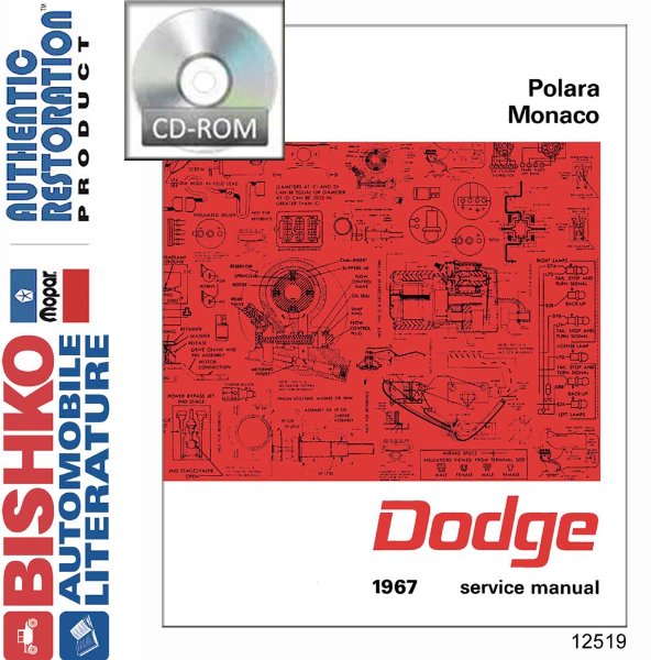 1967 Dodge Monaco, Polara Factory Shop Service Manual
