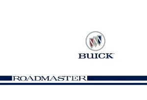 1996 Buick Roadmaster Owner's Manual