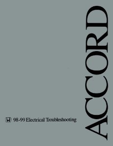 1998–1999 Honda Accord Factory Shop Service Manual