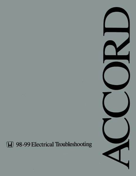 1998–1999 Honda Accord Factory Shop Service Manual
