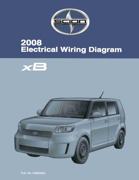 2008 Scion Xb Wiring Diagrams Manual