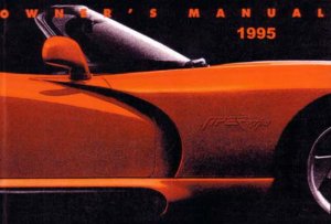 1995 Dodge Viper Owner's Manual
