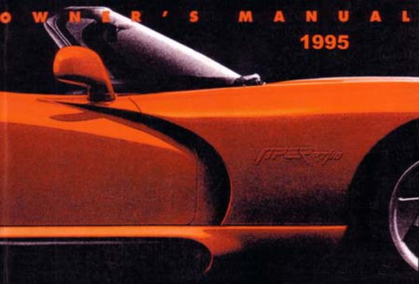 1995 Dodge Viper Owner's Manual