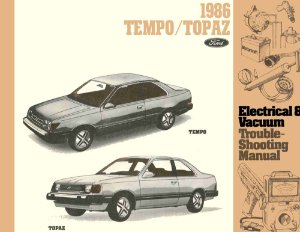 1986 Ford Tempo, Topaz Wiring Diagrams Manual
