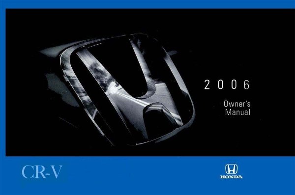 2006 Honda Cr-V Owners Manual User Guide