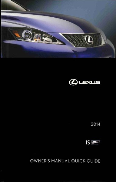 2014 Lexus IS F Owner's Manual