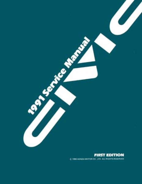 1991 Honda Civic Factory Shop Service Manual