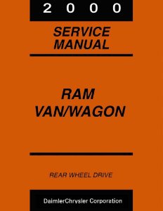 2000 Dodge Truck Ram Van, Ram Wagon Factory Shop Service Manual