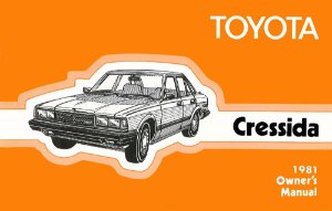 1981 Toyota Cressida Owner's Manual