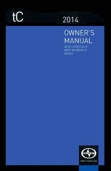 2014 Scion Scion TC Owner's Manual