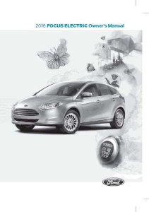 2016 Ford Focus Electric Owner's Manual