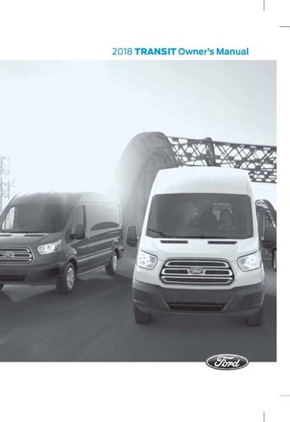 2018 Ford Transit Owner's Manual