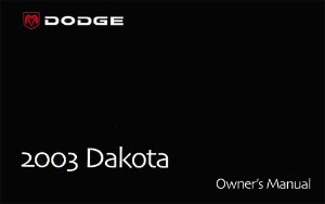 2003 Dodge Dakota Owner's Manual