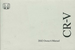 2002 Honda CR-V Owner's Manual