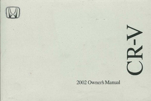 2002 Honda CR-V Owner's Manual