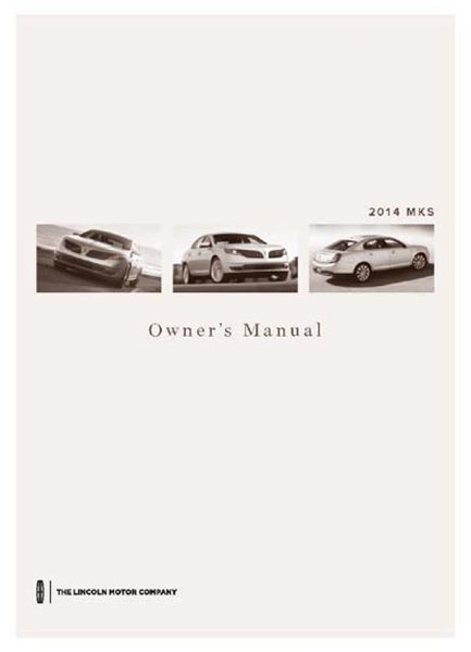 2014 Lincoln MKS Owner's Manual