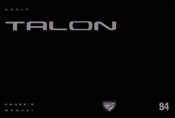 1994 Eagle Talon Owner's Manual