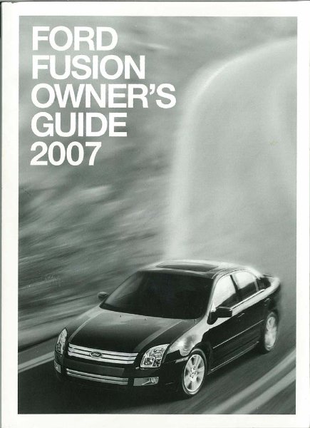 2007 Ford Fusion Owner's Manual