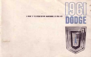 1961 Dodge Dart, Polara Owner's Manual