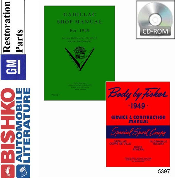 1949 Cadillac ALL MODELS FISHER BODY Factory Shop Service Manual