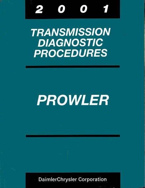2001 Plymouth Prowler - Powertrain Diagnostic Procedures ONLY Factory Shop Service Manual