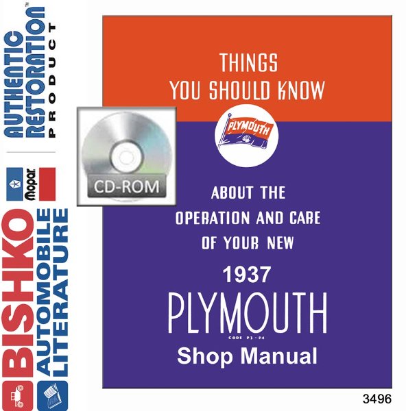 1937–1967 Plymouth P3-P4 Factory Shop Service Manual