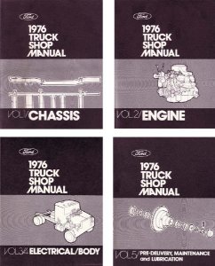 1976 Ford Truck F-100, F-150, F-250, F-350 Factory Shop Service Manual