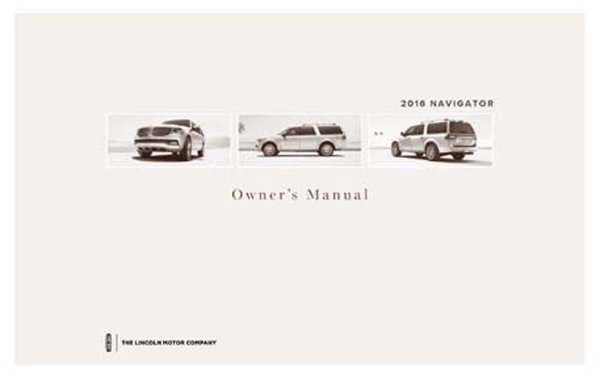 2016 Lincoln Navigator Owner's Manual