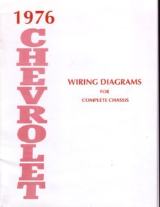 1976 Chevrolet Belaire, Caprice, Impala Wiring Diagrams Manual