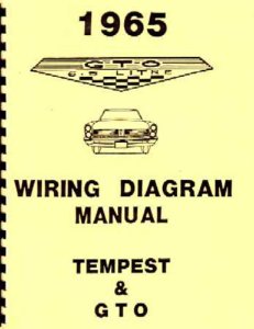 1965 Pontiac GTO, Tempest Wiring Diagrams Manual