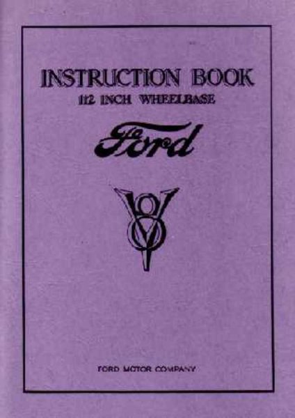 1933 Ford Truck All Models Owner's Manual