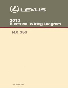 2010 Lexus RX 350 Wiring Diagrams Manual