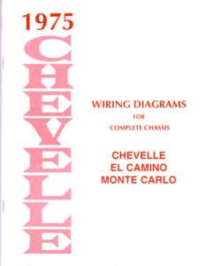 1975 Chevrolet Truck Chevelle, El Camino, Monte Carlo Wiring Diagrams Manual